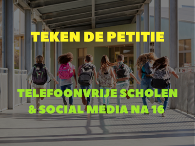 Petitie: Telefoonvrije scholen en social media na 16 jaar