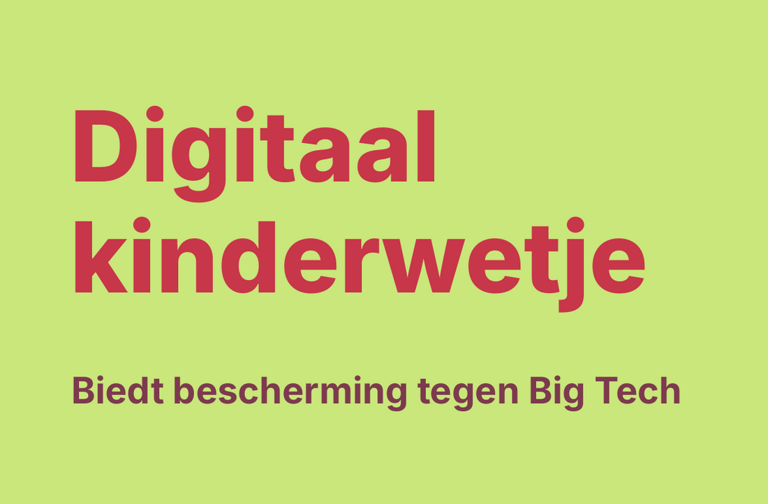 Digitaal Kinderwetje van D66: bescherming tegen de macht van Big Tech